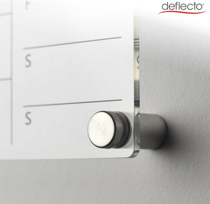 Deflecto A4 Acrylic Weekly/Monthly Planner Wall Mounting System 29.7cm x 21cm, ideal for Activities, Reminders, Homework, Meal Planning.