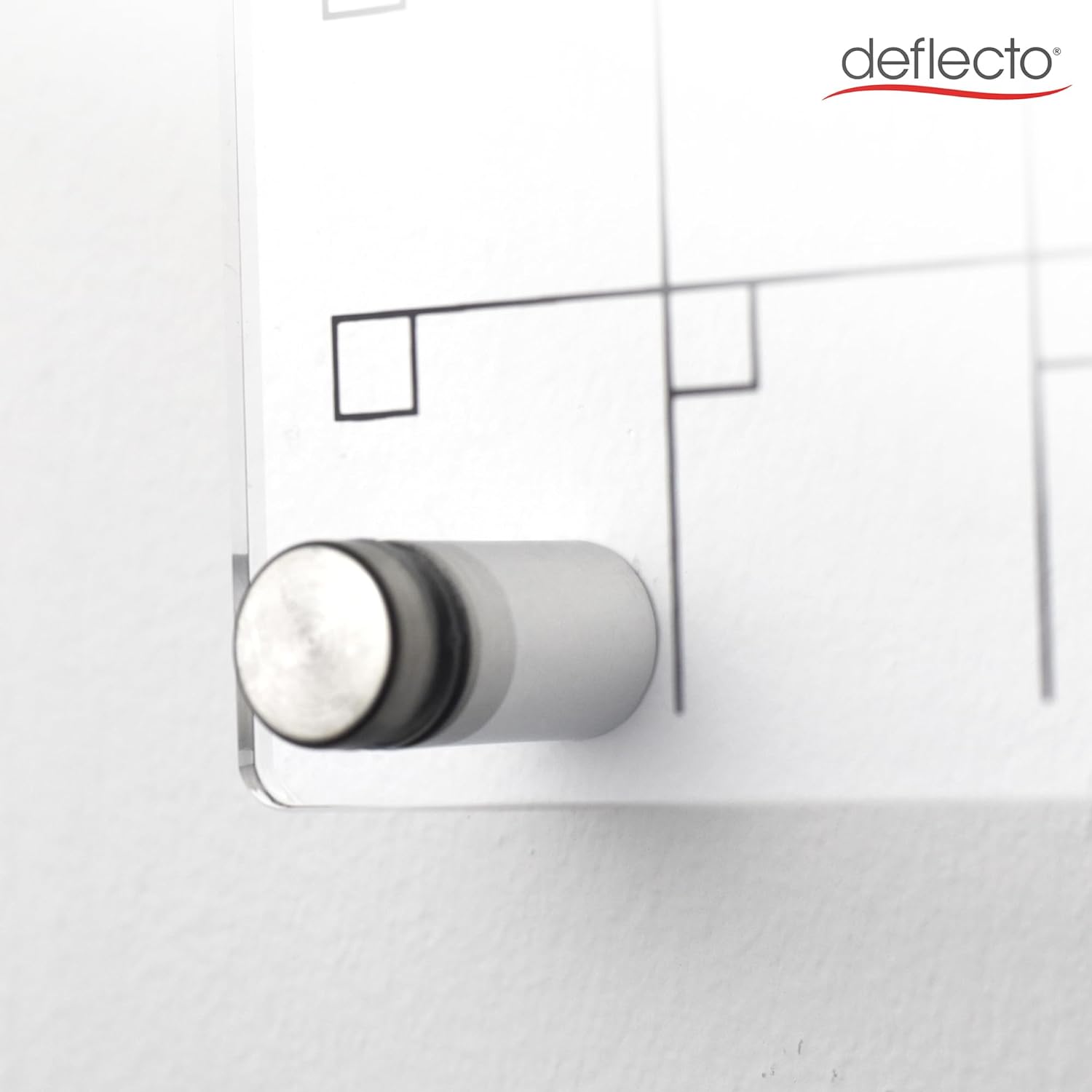 Deflecto A4 Acrylic Weekly/Monthly Planner Wall Mounting System 29.7cm x 21cm, ideal for Activities, Reminders, Homework, Meal Planning.
