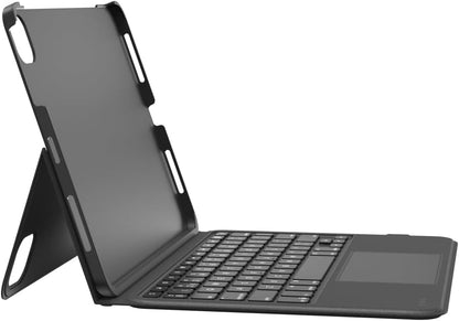 Belkin Funda con teclado para iPad de uso diario con soporte, teclado Bluetooth retroiluminado, controles multigestos, almacenamiento magnético para Apple Pencil QWERTY, teclas multimedia para iPad