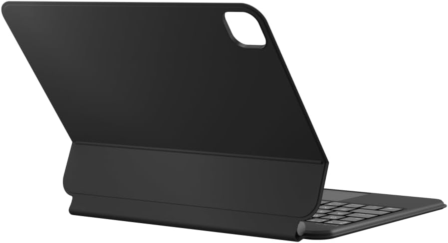 Belkin - Funda para teclado Pro iPad con soporte magnético, teclado Bluetooth retroiluminado, controles multigestos, almacenamiento Apple Pencil, funda de piel, QWERTY, teclas multimedia para iPad Air