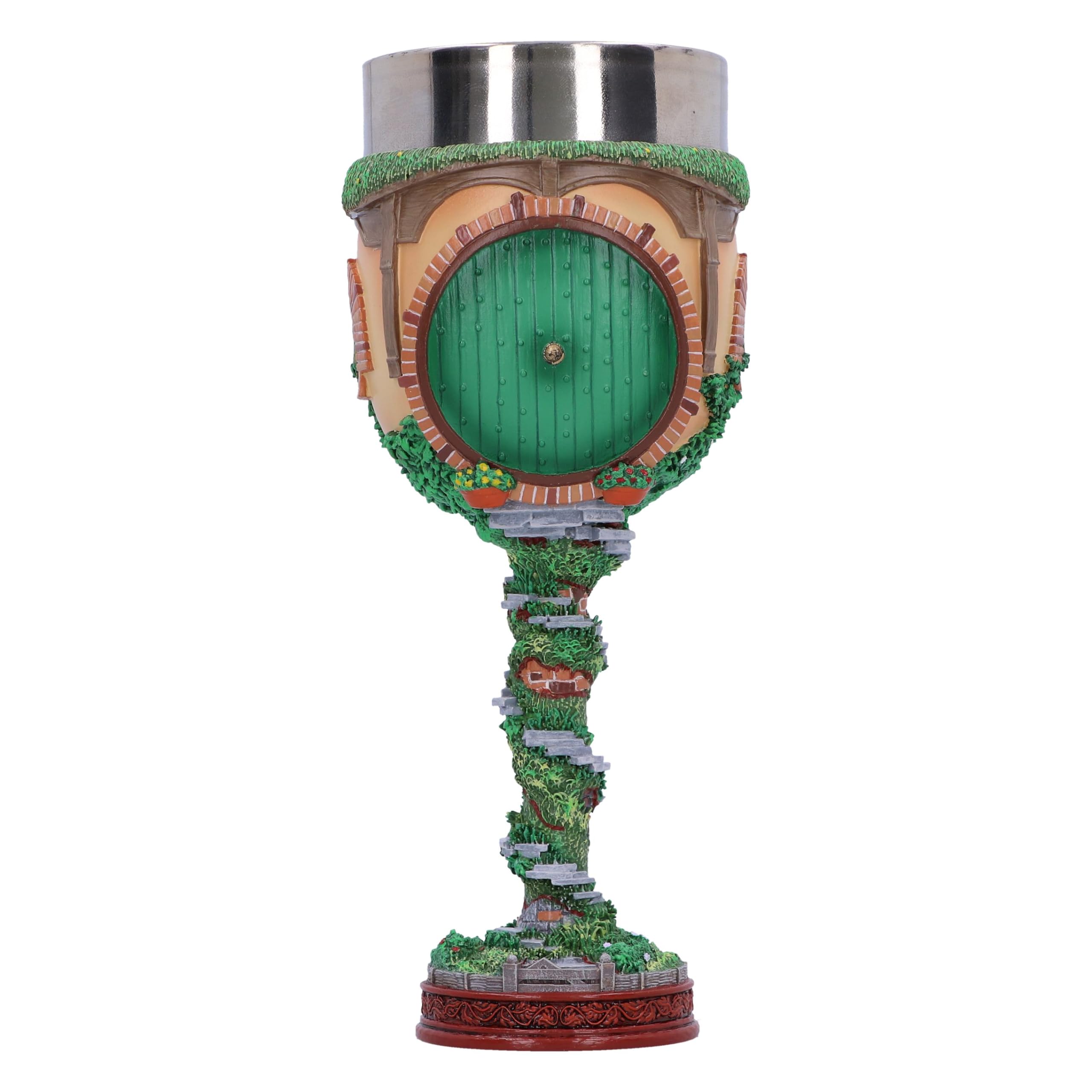 Nemesis Now Il Signore degli Anelli The Shire Calice 19,3 cm, Resina, Prodotto con Licenza Ufficiale Il Signore degli Anelli, Articoli da Regalo Fantasia da Collezione, Cast in La Migliore Resina