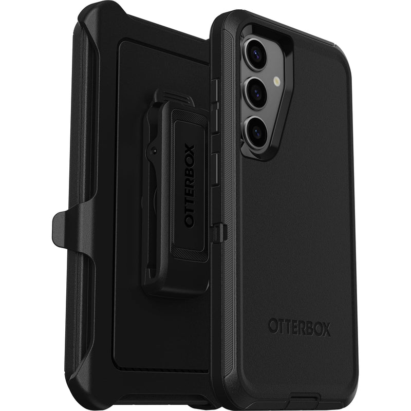 OtterBox Defender Case for Samsung Galaxy S24, Shockproof, Drop Proof, Ultra-Rugged, Protective Case, 5x Tested to Military Standard, Black, Non-Retail Packaging