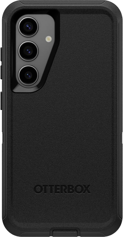 OtterBox Defender Case for Samsung Galaxy S24, Shockproof, Drop Proof, Ultra-Rugged, Protective Case, 5x Tested to Military Standard, Black, Non-Retail Packaging