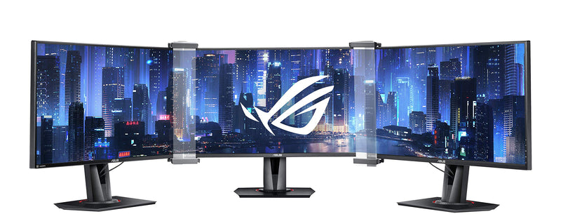 ASUS ROG Bezel Free Kit ABF01 (Zubehör für Gaming Monitore um Lücken zwischen den Bildschirmen zu schließen, bis 27 Zoll, einfache Montage