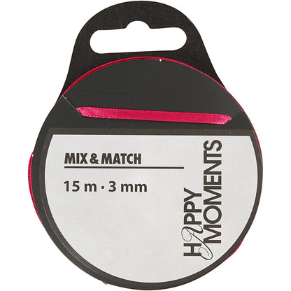 Satinband B 3 Mm 15 M Pink