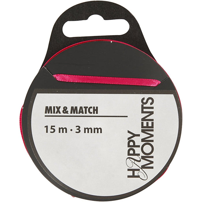 Satinband B 3 Mm 15 M Pink