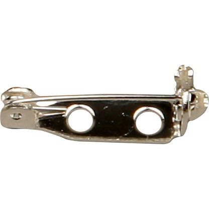 Creativ Company 600700 10-Piece Silver-Plated Brooch Backs