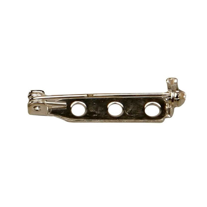 Creativ Company 600720 10-Piece Silver-Plated Brooch Backs