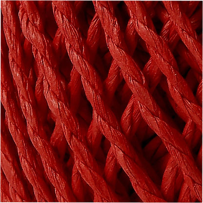 Paper Yarn, thickness 2,5-3 mm, red, 150 g