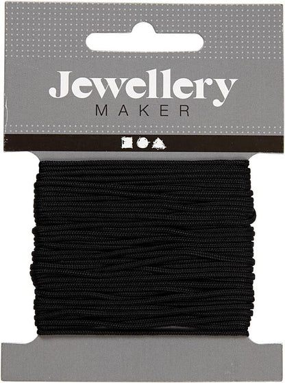 Macram?-kordel St?rke: 1 Mm 10 M Schwarz