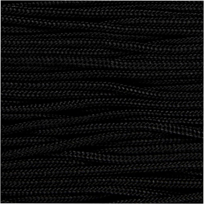 Macram?-kordel St?rke: 1 Mm 10 M Schwarz
