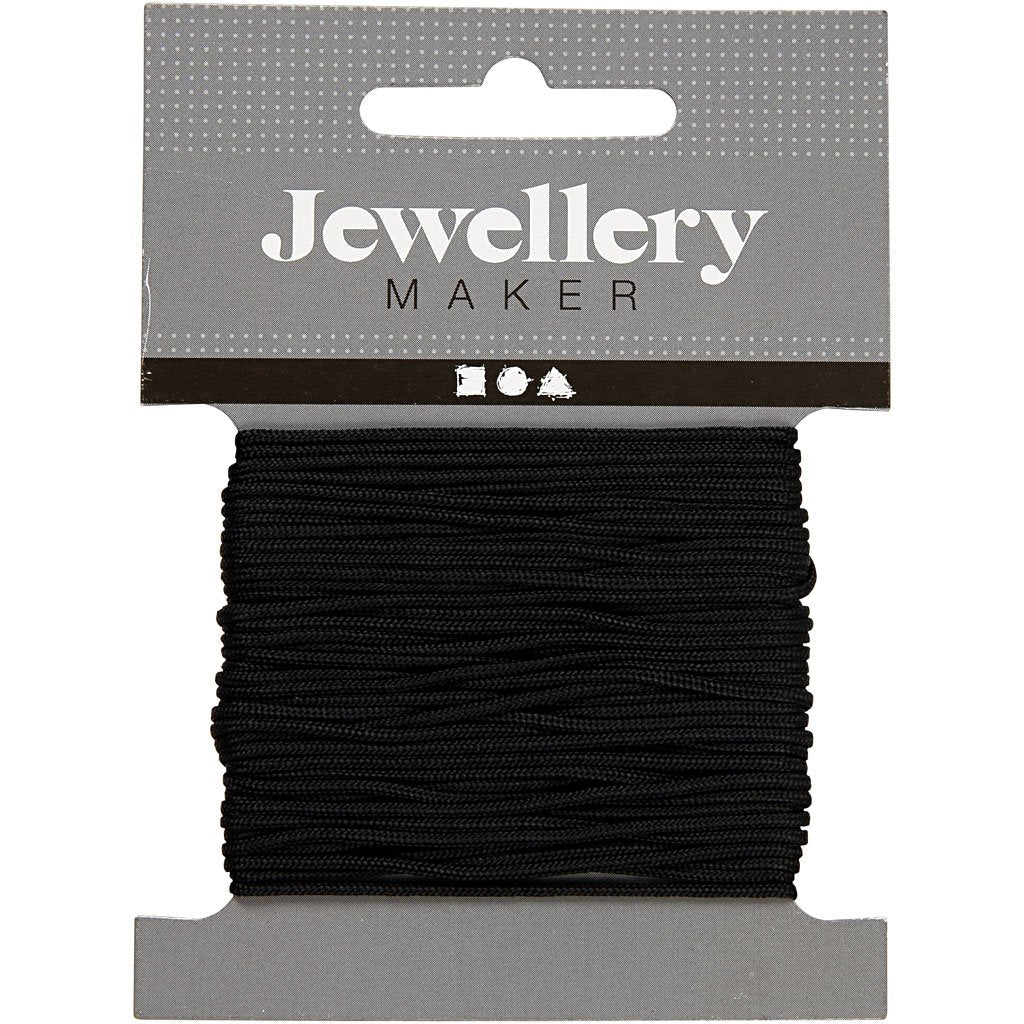 Macram?-kordel St?rke: 1 Mm 10 M Schwarz