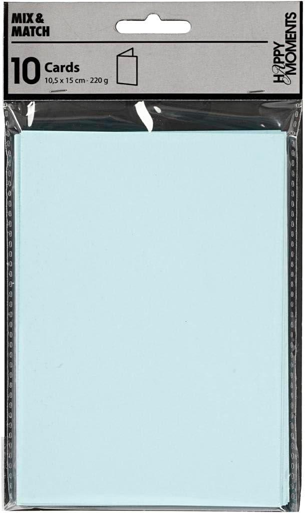 Creativ Company 216018 Gruß- und Grußkarte Standard Greeting Card 10 Stück - Gruß-/Trauerkarten (105 mm, 150 mm, 220 g, 10 Stück