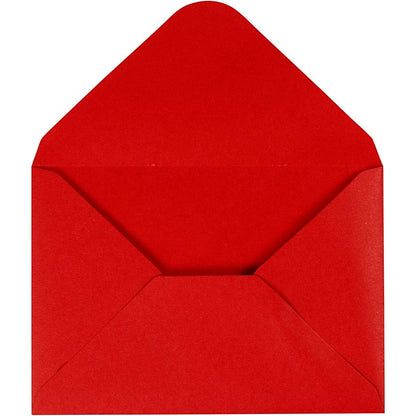 Creativ Company 217013 Briefumschläge rot (C6 (114 x 162 mm), rot, 160 mm, 11,5 cm, 110 g