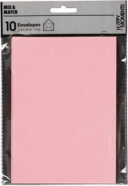 Kuverts Gr??e 115x16 Cm 110 G 10 Stck. Rosa