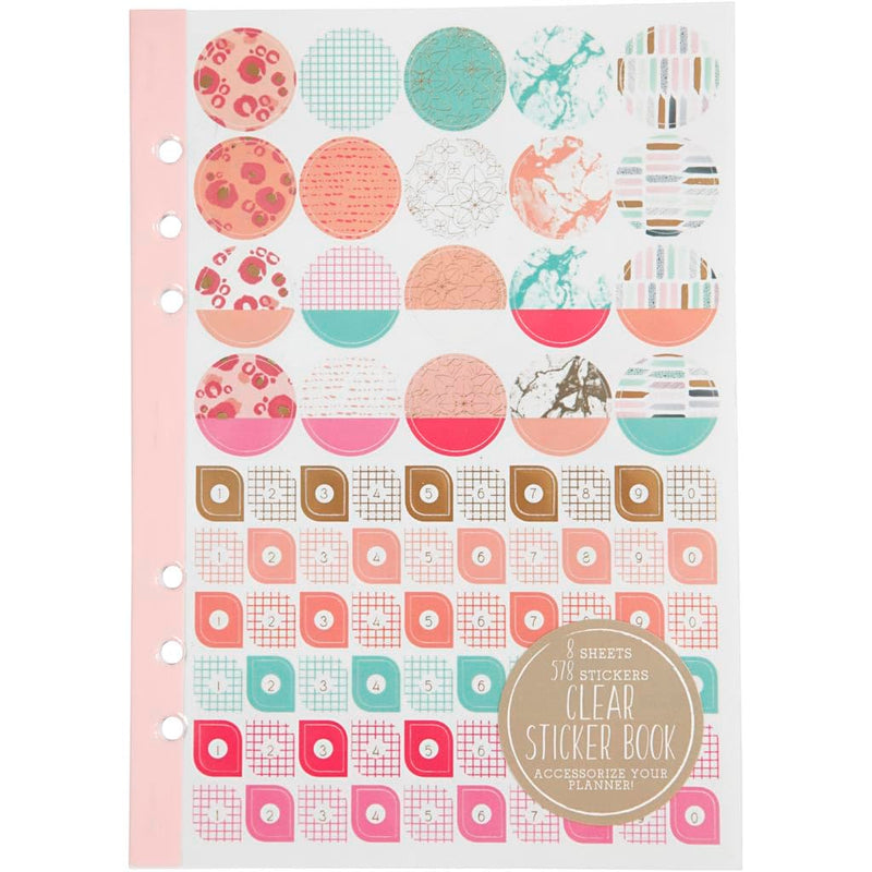 Creativ Journals, planners and accessories, goldcoralred