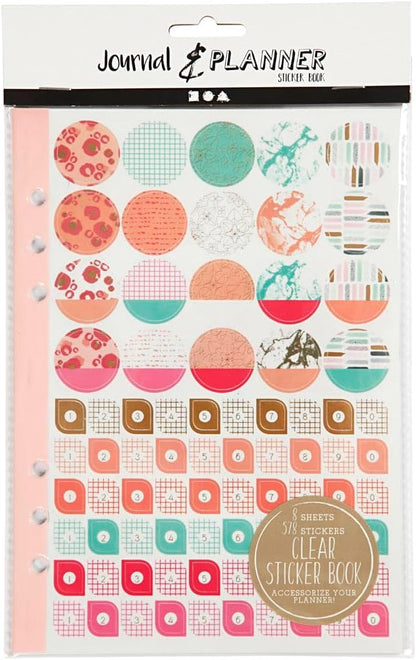 Creativ Journals, planners and accessories, goldcoralred