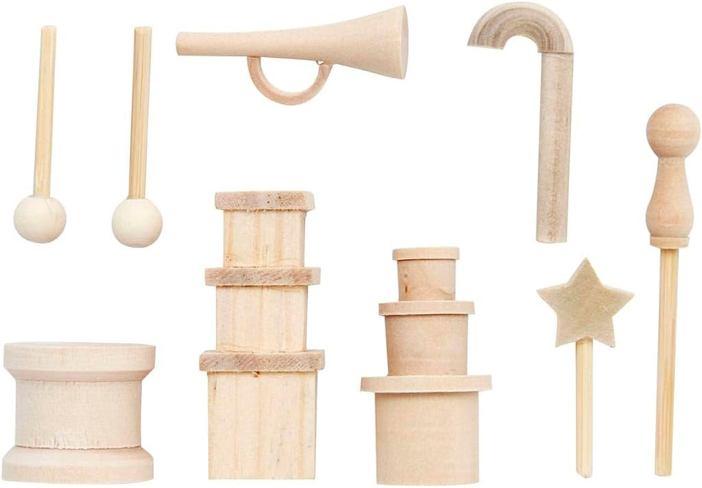 Creativ Accesorios pequeños Herramientas y Cosas, Abedul, Talla única