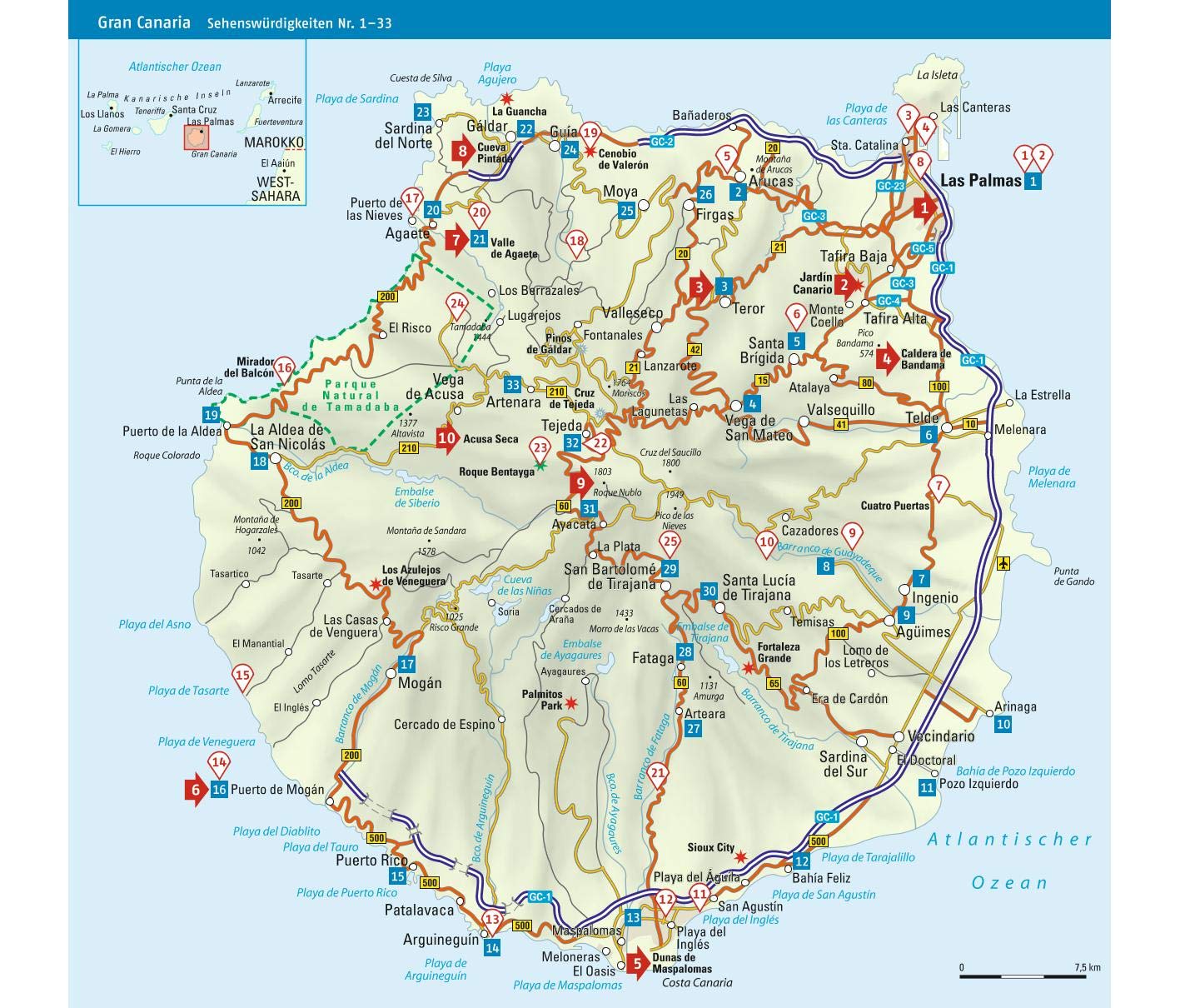 ADAC Reiseführer Gran Canaria: Der Kompakte mit den ADAC Top Tipps und cleveren Klappkarten