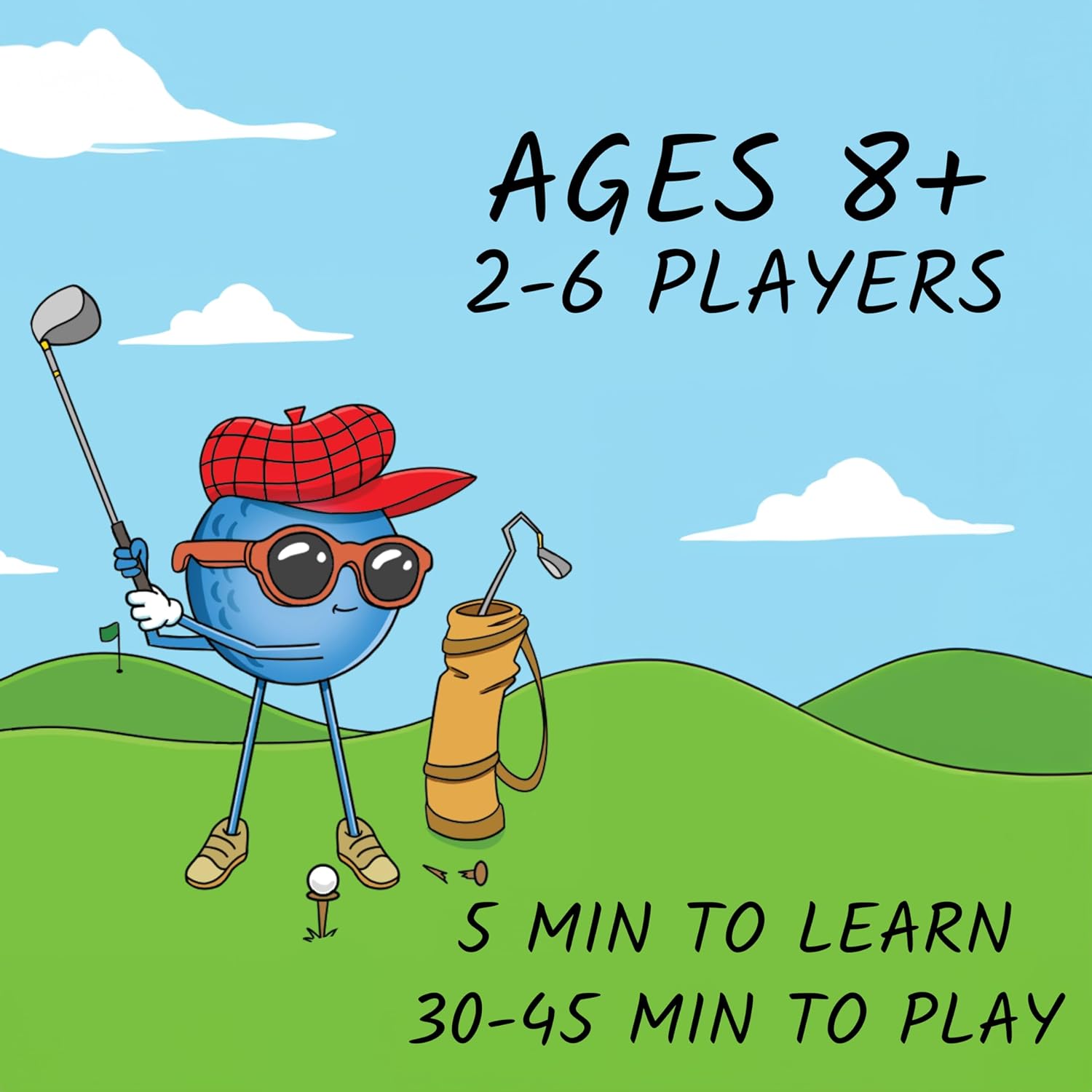 Play Nine - Das Kartenspiel des Golfs: Traditionelles familienfreundliches Partyspiel für Erwachsene, Jugendliche und Kinder