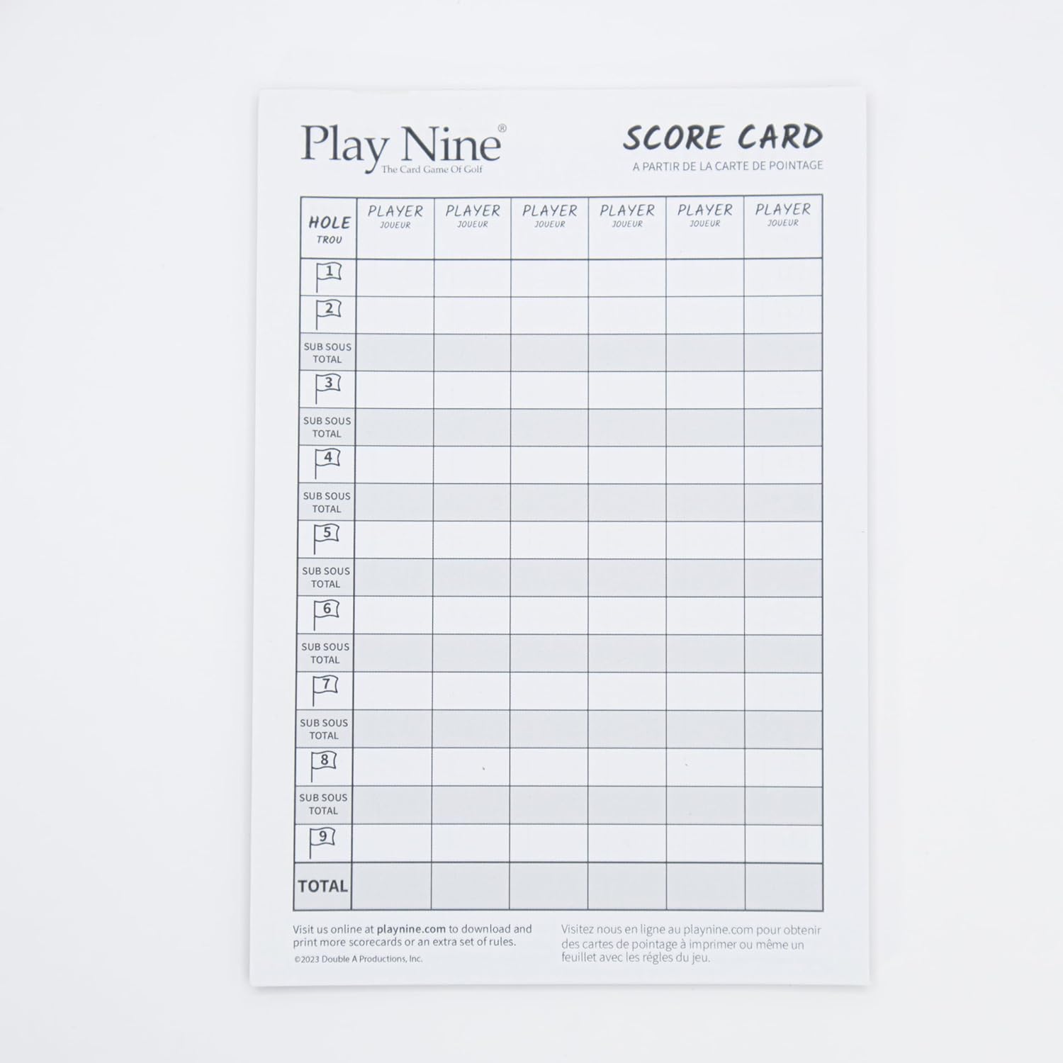 Play Nine - Das Kartenspiel des Golfs: Traditionelles familienfreundliches Partyspiel für Erwachsene, Jugendliche und Kinder