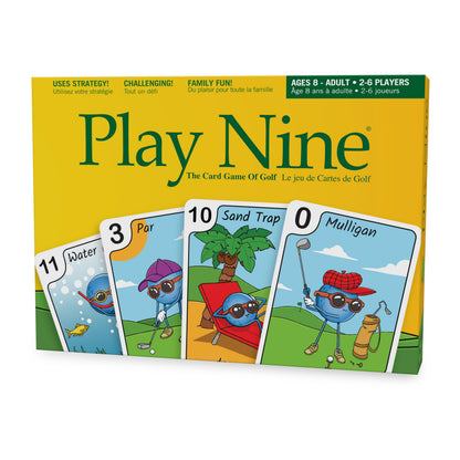 Play Nine - Das Kartenspiel des Golfs: Traditionelles familienfreundliches Partyspiel für Erwachsene, Jugendliche und Kinder