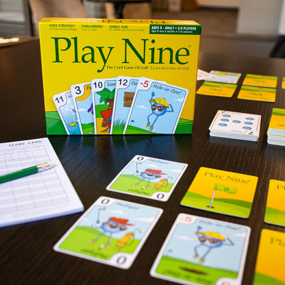 Play Nine - Das Kartenspiel des Golfs: Traditionelles familienfreundliches Partyspiel für Erwachsene, Jugendliche und Kinder