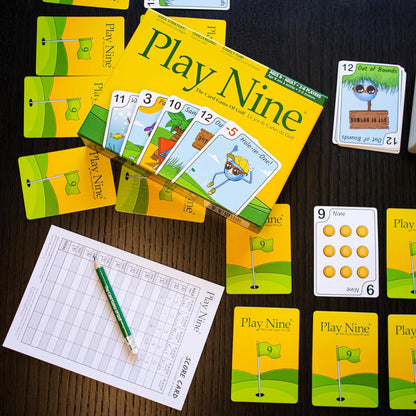 Play Nine - Das Kartenspiel des Golfs: Traditionelles familienfreundliches Partyspiel für Erwachsene, Jugendliche und Kinder