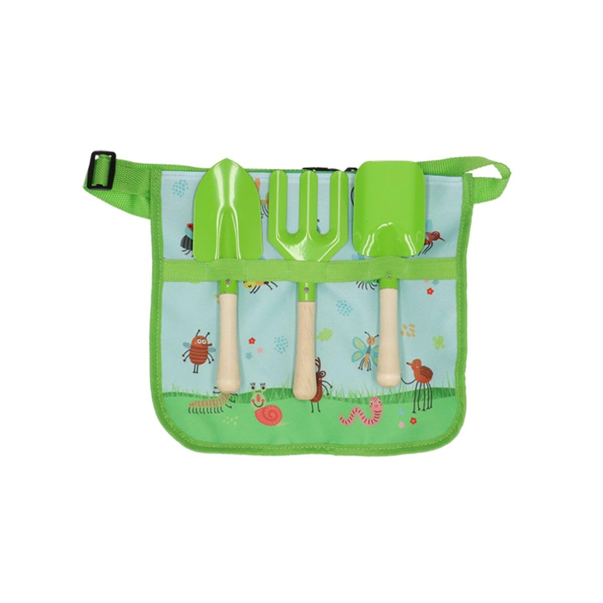 Esschert Design - Kinderriem voor de tuin met gereedschap – motief insecten