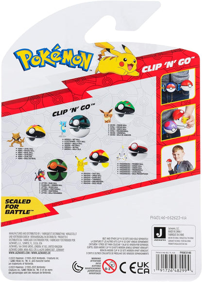 Pokémon Clip ‘N’ Go Eevee and Friend Ball - Includes 2-Inch Battle Figure and Friend Ball Accessory