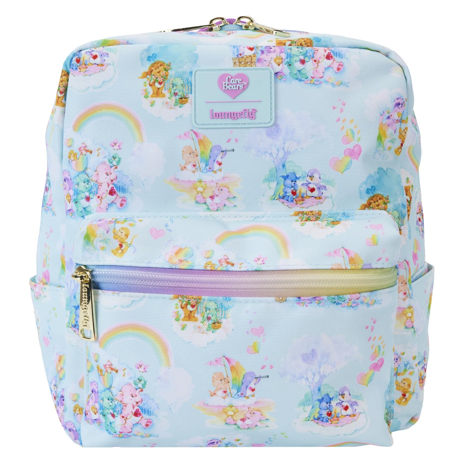 Loungefly: Care Bears - Care Bears Cousins - AOP Nylon Small Square Mini Backpack