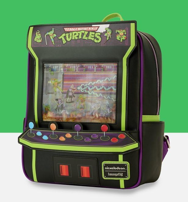 Loungefly Teenage Mutant Ninja Turtles 40th Anniversary Vintage Arcade Mini Backpack