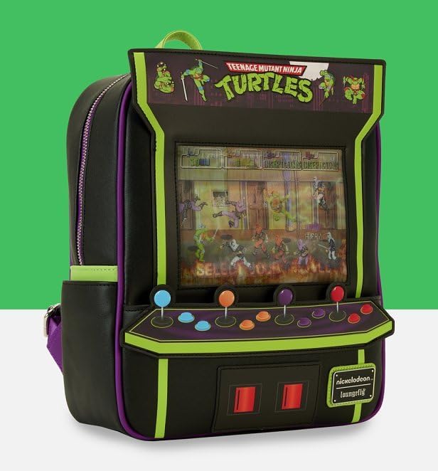 Loungefly Teenage Mutant Ninja Turtles 40th Anniversary Vintage Arcade Mini Backpack