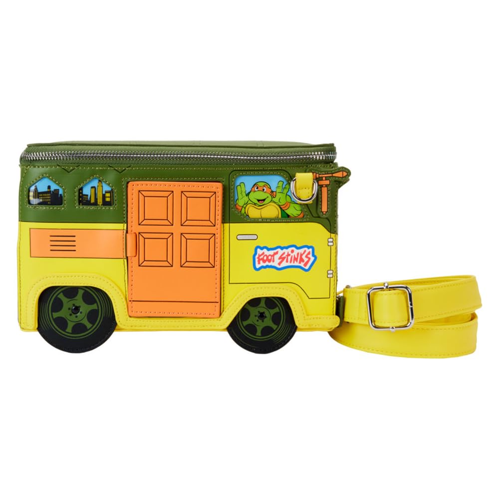 Loungefly Teenage Mutant Ninja Turtles 40th Anniversary Party Wagon Figural Crossbody Bag