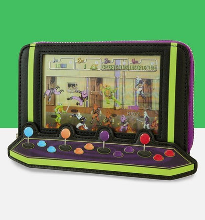 Loungefly: Nickelodeon - Teenage Mutant Ninja Turtles - TMNT 40th Anniversary Vintage Arcade Zip Around Wallet