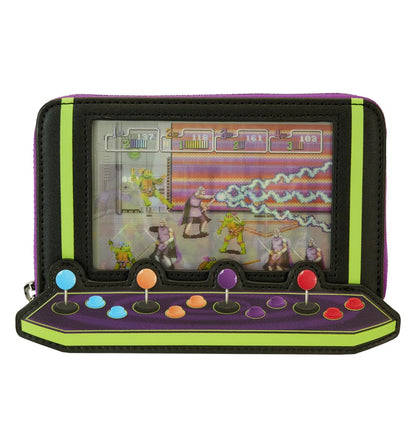 Loungefly: Nickelodeon - Teenage Mutant Ninja Turtles - TMNT 40th Anniversary Vintage Arcade Zip Around Wallet