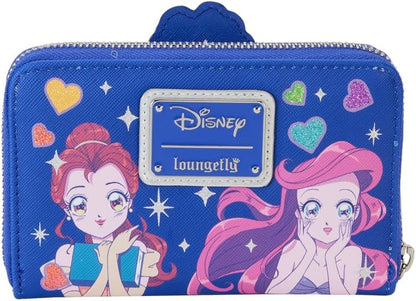 Loungefly: Disney - Princess - Manga Style Zip Around Wallet