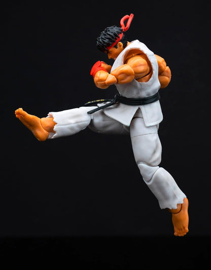 Jada - Street Fighter II Ryu, Articulated Figure 15 cm, with Interchangeable Hands and Head, Accessories and 20 Articulated Points (253252025)