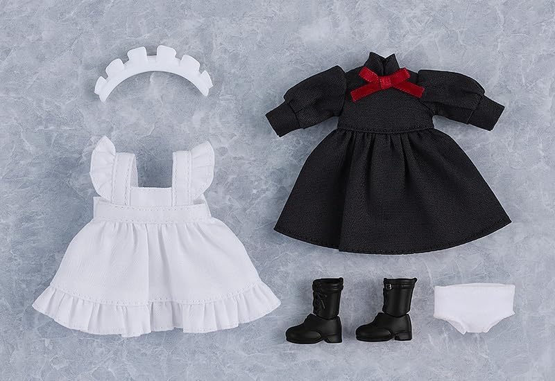 Original Character accessoires pour figurines Nendoroid Doll Outfit Set: Maid Outfit Long (Black)