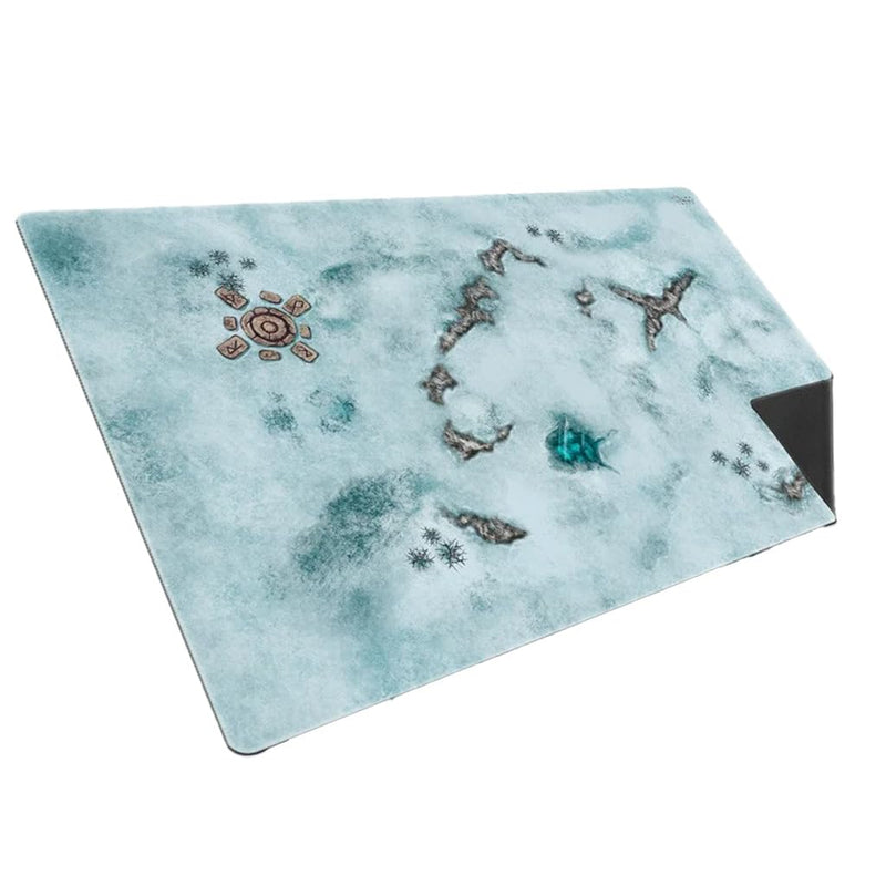 Crowd Games Onus! Traianus Neoprene Two Sided Playmat – Snow – 55 x 90 cm Water-Resistant Game Mat, Non-Creasing Surface, Combines Multiple Mats for Epic Battles