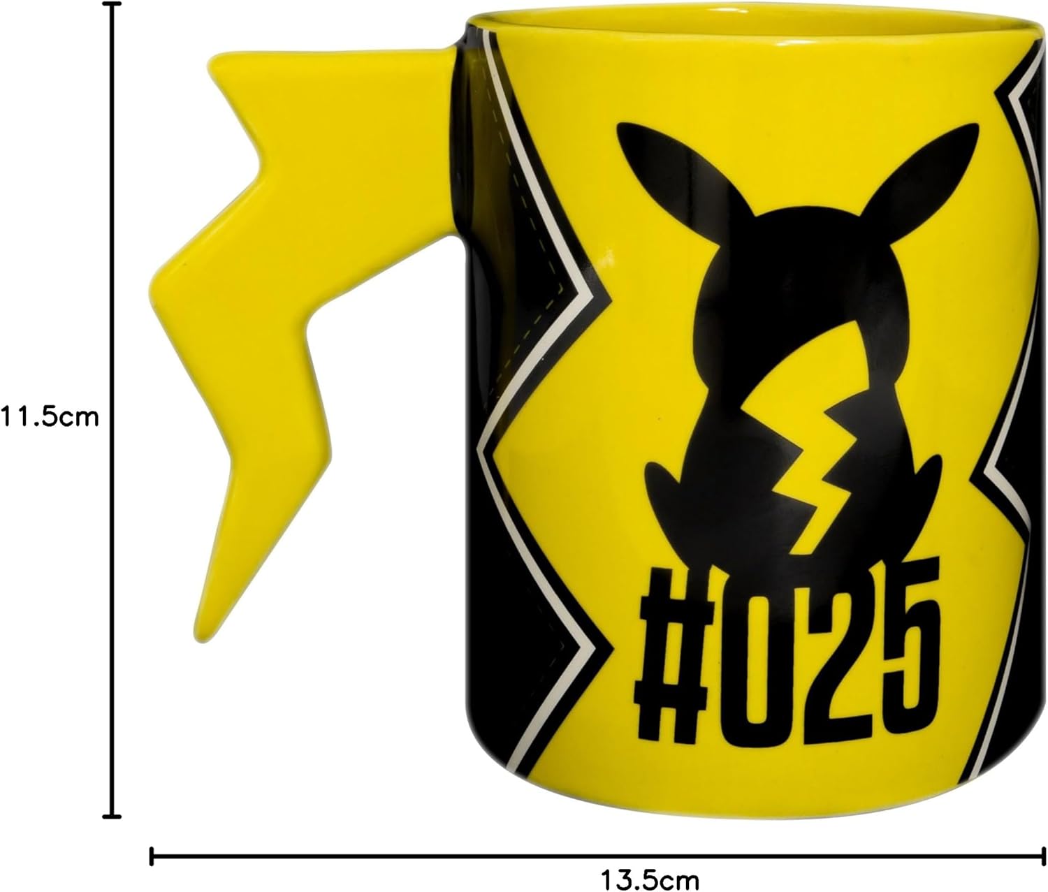 ABYSTYLE Pokémon Pikachu Lightening Bolt 3D Ceramic Mug (ABYMUGA345