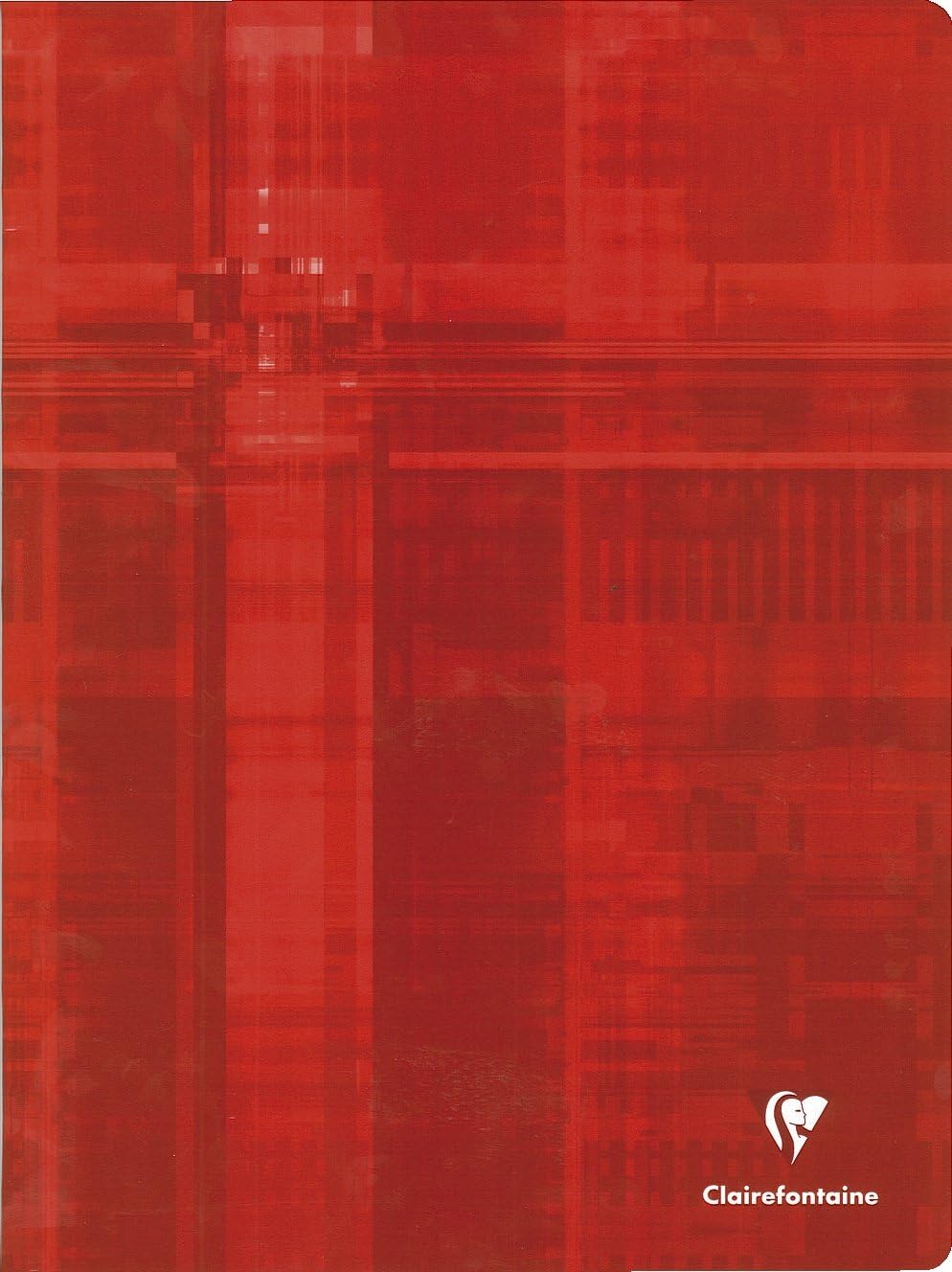 Clairefontaine 3311C - Schulheft / Heft DIN A4+ 24x32 cm, 24 Blatt 90g, französische Lineatur, geheftet, farbig sortiert, 1 Stück 24x32 cm französische Lineatur
