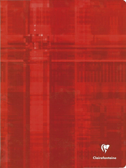 Clairefontaine 3311C - Schulheft / Heft DIN A4+ 24x32 cm, 24 Blatt 90g, französische Lineatur, geheftet, farbig sortiert, 1 Stück 24x32 cm französische Lineatur