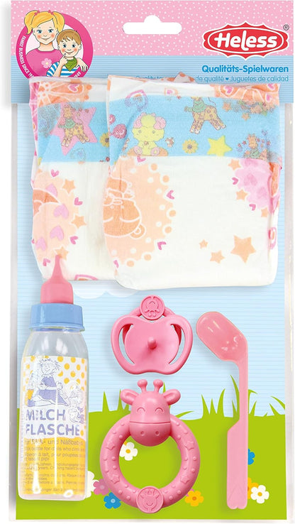 Heless - Poppenverzorging Accessoires Set 6dlg.