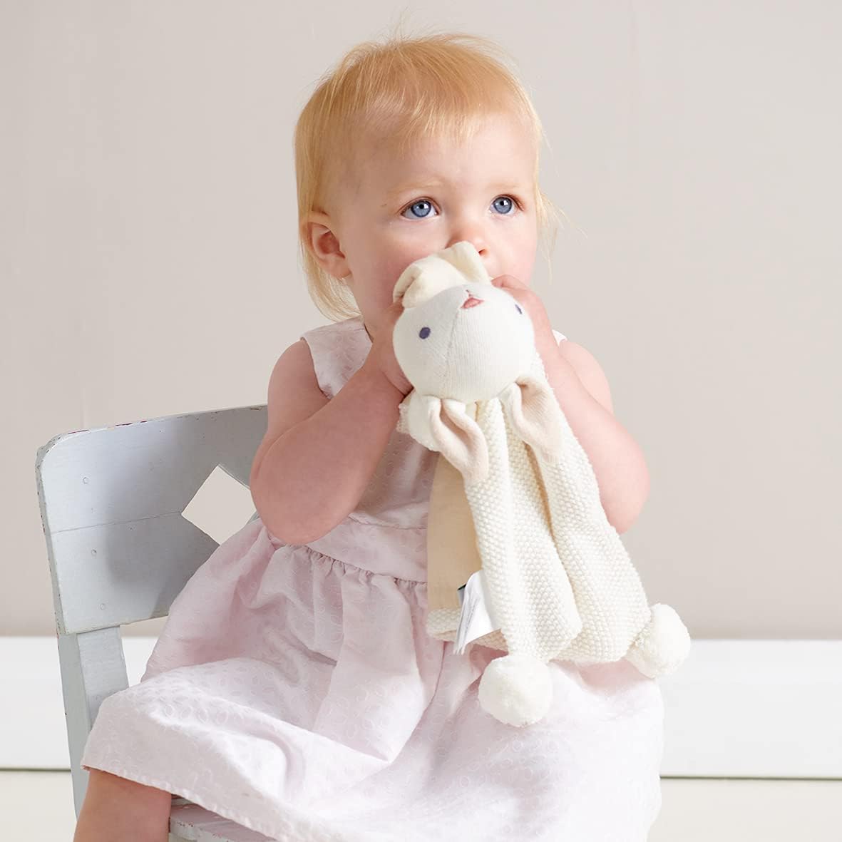 ThreadBear Design: Pretty Baby Threads Soft Teddy Doll for Christening Gifts Adorable Baby Threads for Newborns Cute Teddy Dolls for Baby Showers (Cream Gift Set