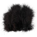 Feathers, size 5-12 cm, black, 15pcs