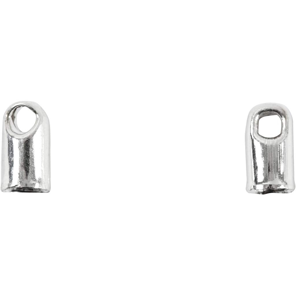 Creativ Company 613031 material para joyería y bisutería Jewelry end cap Plata 10 pieza(s) 3,2 mm - Materiales para joyería y bisutería (Jewelry end cap, Plata, 10 pieza(s), 3,2 mm