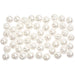 Wax Beads, D: 5 mm, mother-of-pearl, 100pcs
