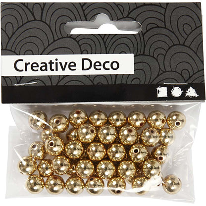 Wachsperlen D: 8 Mm Lochgr??e 1 Mm 50 Stck. Gold
