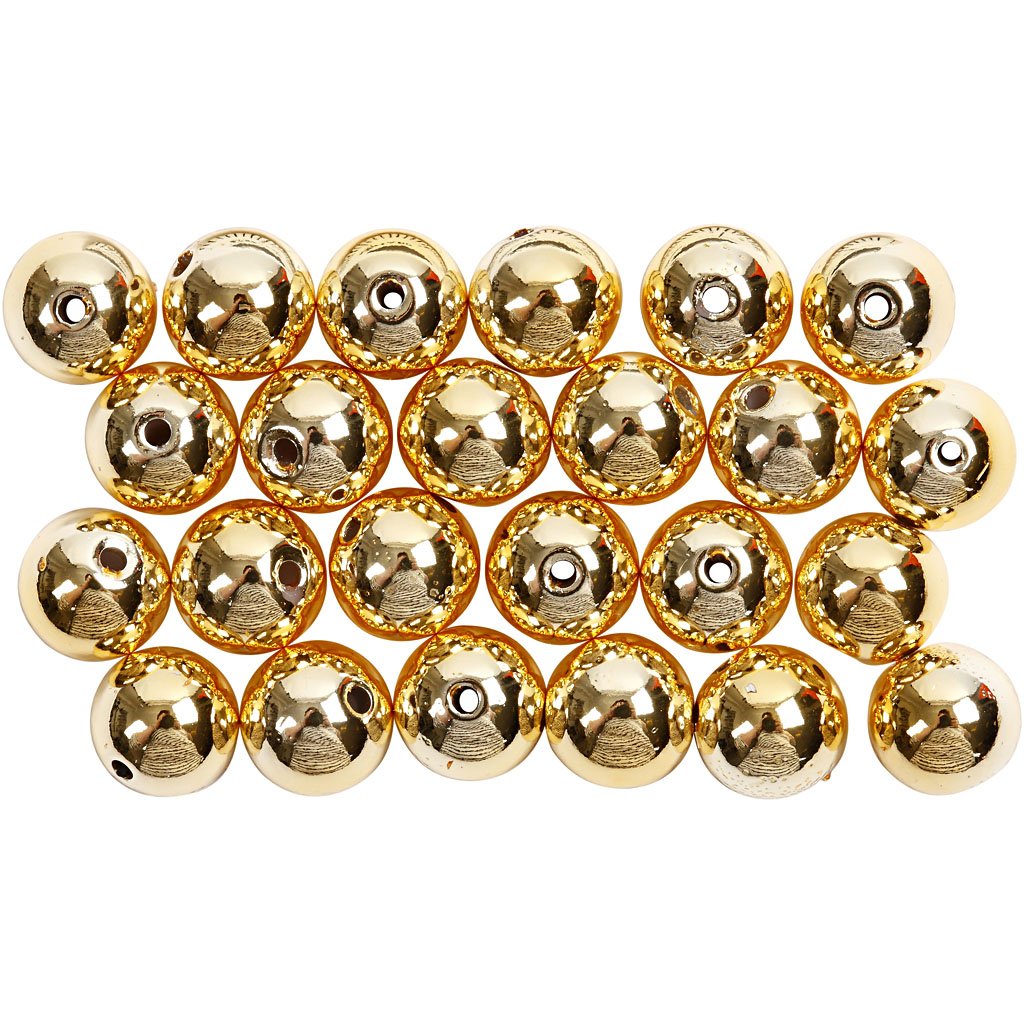 Wachsperlen D: 8 Mm Lochgr??e 1 Mm 50 Stck. Gold